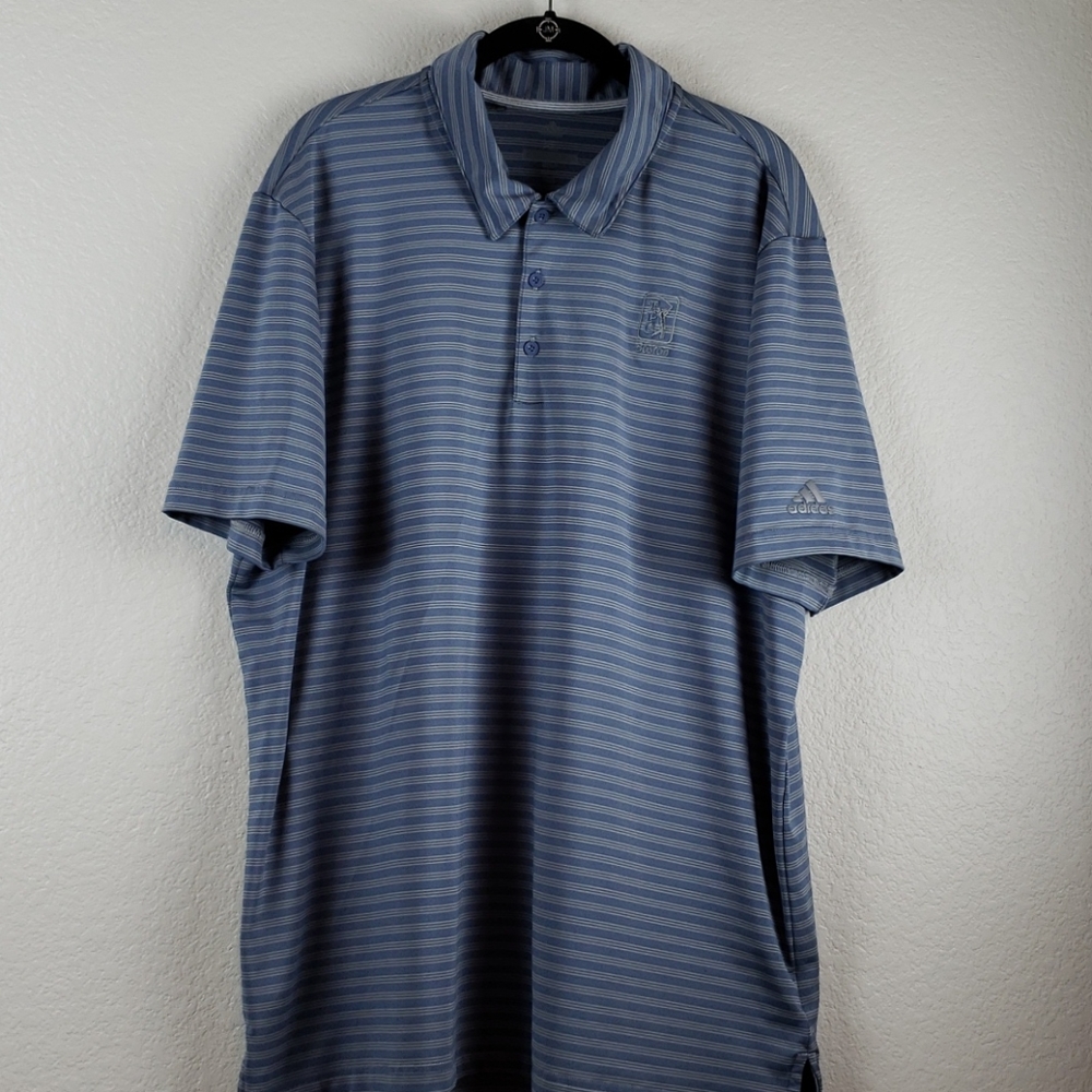 adidas | Men's TPC Boston Stripes Active Golf Polo Sz XL